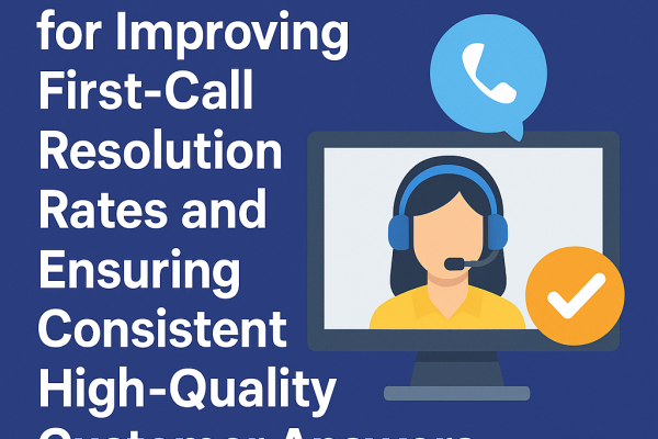Best practices for improving first-call resolution rates and ensuring consistent high-quality customer answers