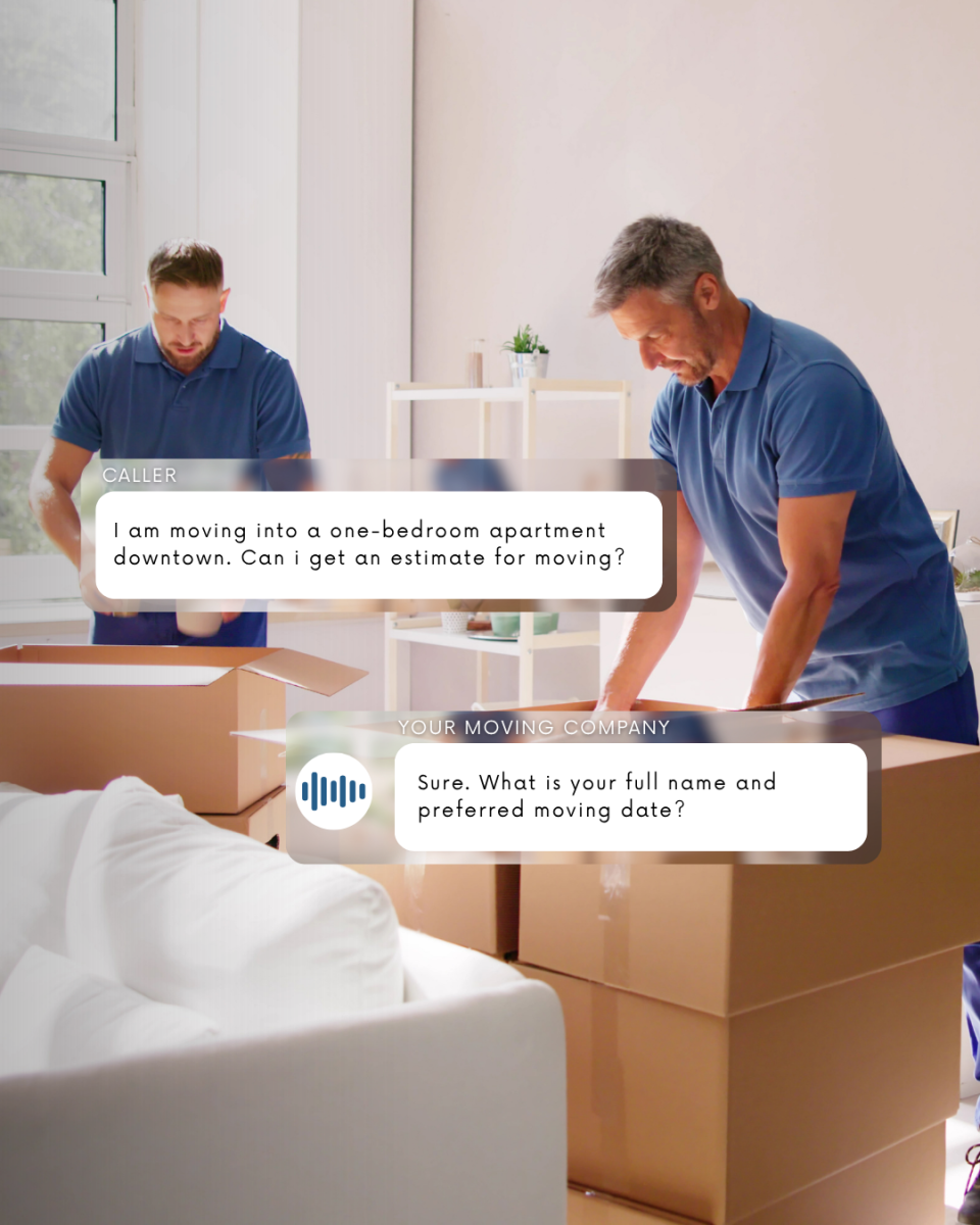 Answering service for movers