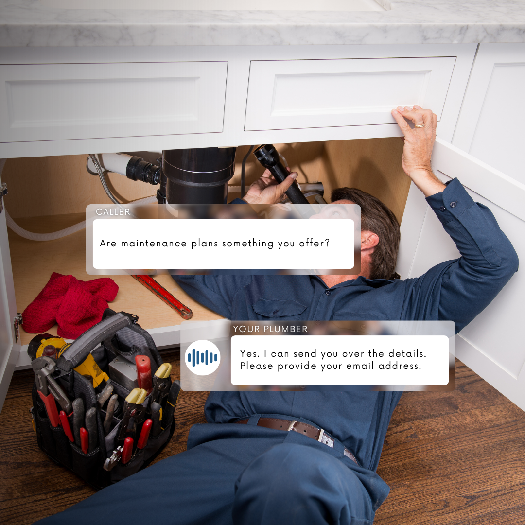 Plumbing Offer your customers round-the-clock live answering support