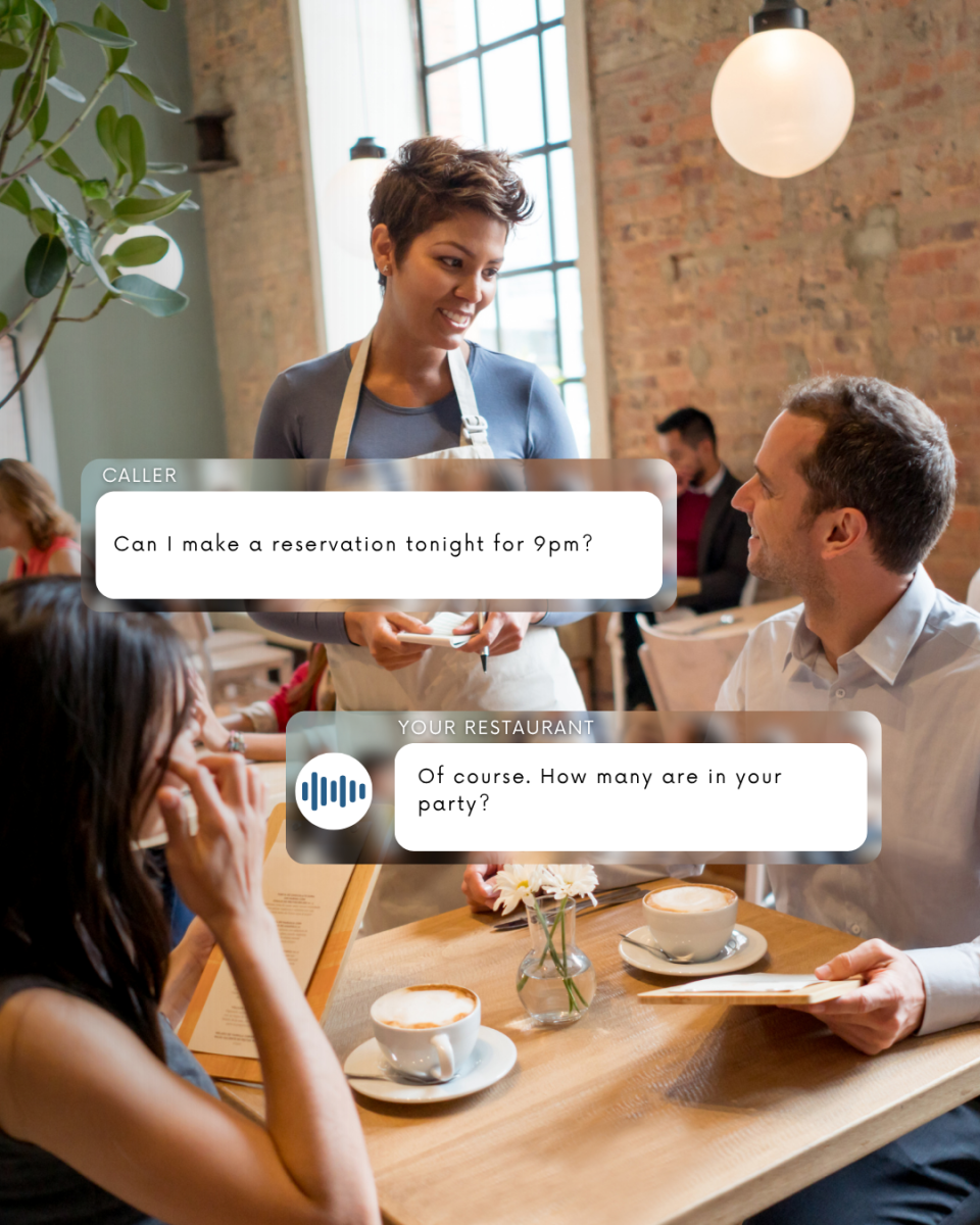 Phone answering system for restaurants