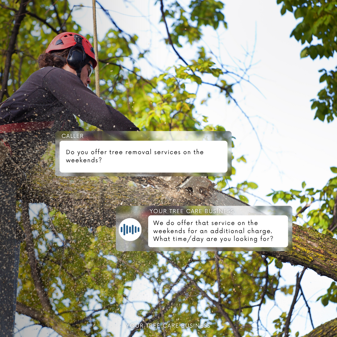 Tree Care Cut labor expenses while lowering phone answering costs.